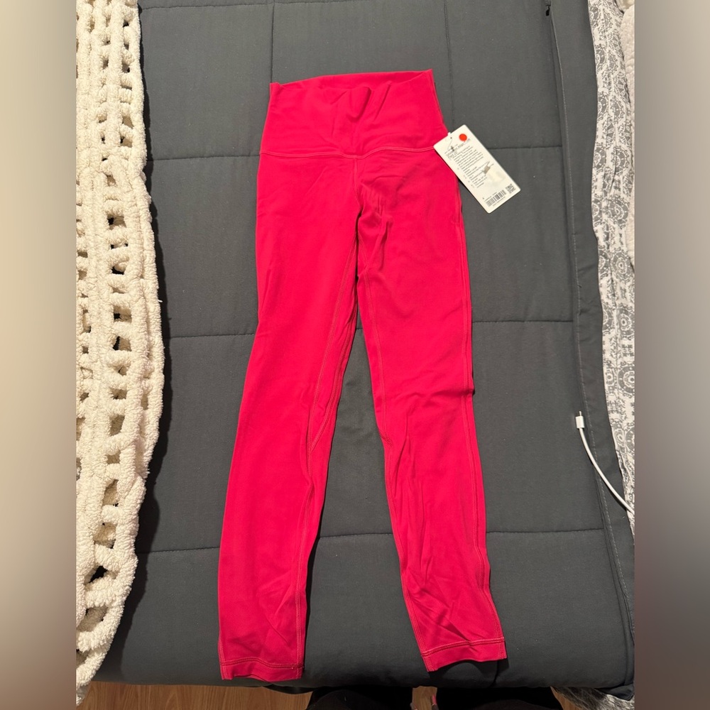 Pink High-Waisted Leggings